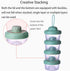 IENYPA 4 Layers Baby Milk Powder Formula Dispenser on The go, Baby Formula Containers for Travel, Formula Holder Mixer