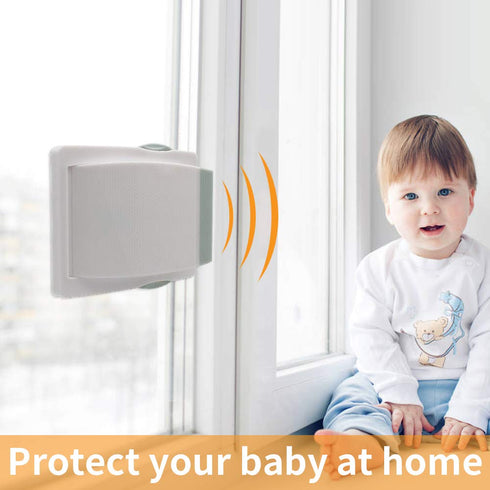 Goodv Child Proof Window Sliding Door Lock 2 Grey Packs for 0.42in to 1.18in - Baby Safety at Home