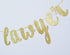 Law School Graduation Banner, Future Lawyer Glitter Gold Banner, Party Decorations (Gold)