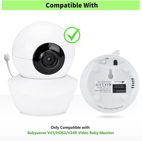 Baby Camera Wall Mount Compatible with Babysense V43/HDS2/V24R Video Baby Camera, Adjustable Baby Monitor Holder, Perfect View Angle and Easy Installation without Drilling