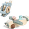 ibwaae Wooden Airplane Toys Set for Toddlers, Air Transport Vehicles Play Set