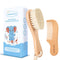 Baby Hair Brush and Comb Set, Wooden Baby Hair brush with Soft