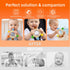 SLUQQHDU 0-6 6-12 Baby Teether Rattle Toy,Babies Teething Rings Toys for Months,Chicken Shape Textured Silicone Chew