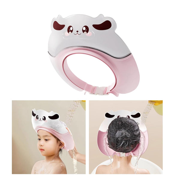 SHYYOULQE 0 6 Adjustable Baby Shampoo Caps Protect Eyes Ears During Bath Time Reusable Shower Hat For Infants Months