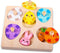 Waybla Easter Basket Stuffers - Easter-Themed Wooden Peg Puzzle for Toddlers 1-3 Years,