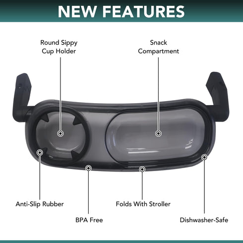 TRENDHUB V2, V2, V2, Snack Tray Compatible with UPPAbaby Vista Vista, Cruz, Cruz RumbleSeat, RumbleSeat Snack Tray