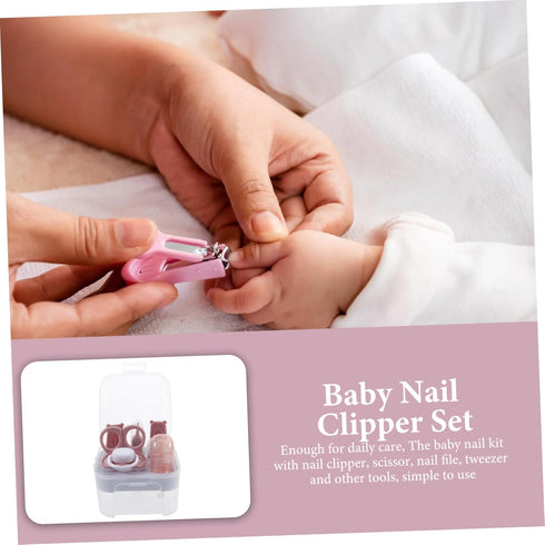 Trimming 7 Set Nail Tool Piece Baby Nail Clipper Toddler Scissors Newborn to Boys and Girls