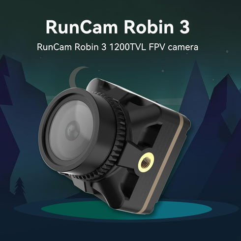 FPV Camera RunCam Robin 3, Micro Drone Camera 1200TVL FOV150° Wide Angle for RC FPV Drone Car Plane Racing