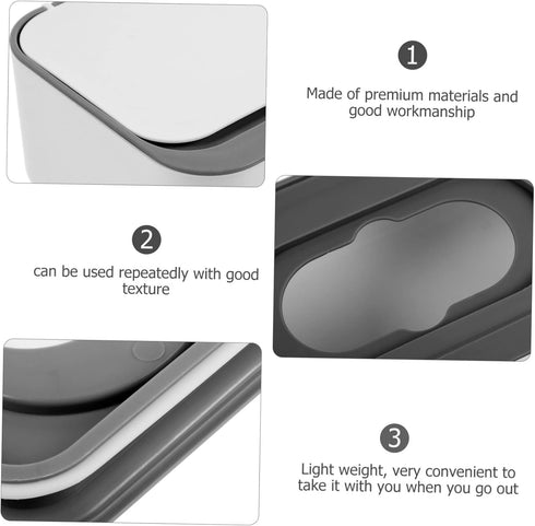 HEALLILY Wipes Dispenser Dust Cover Large Capacity Refillable Wipe Holder for Travel Home and Bathroom Use Practical