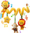 Jollybaby Crib Stroller Car Seat Toys for Baby 0-3-6-9-12 Months, Tummy Time
