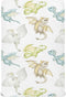 CHUROUSY Cute Fiery Dragon Crib Sheets for Boys Girl Watercolor Cartoon Little Dragons