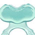 (Pack 1) Nuby Silicone Teethe-EEZ Teether with Bristles, Includes Hygienic Case, Aqua
