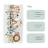 32"/34" 16" HawSkgFub Safari Jungle Baby Animal Leaf Changing Pad Cover, Natural Elephant Giraffe Zebra Lion Tiger