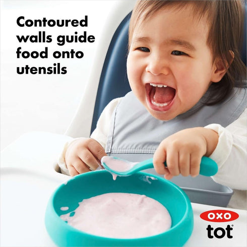 OXO Tot Silicone Plate, Teal