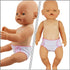 Toyvian 6pcs Doll Diapers, Baby Doll Diaper Bag & Accessories, Reusable DIY Doll Underwear