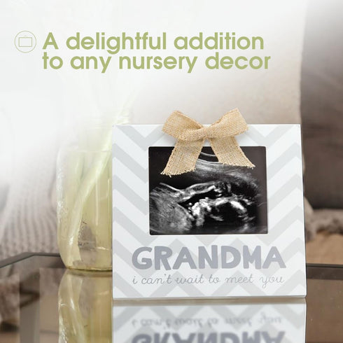 Pearhead Grandma Pregnancy Announcement Sonogram Picture Frame - Ultrasound Photo Frame for New Grandparents, 4x5