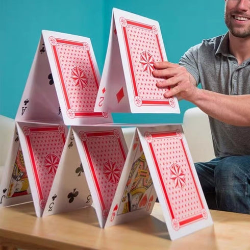Jumbo Playing Cards, Giant Deck Poker, Oversized Playing Cards, 4.5"X6.7"