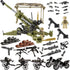 Anti-Tank Gun Weapons Pack - Military Toy Set Building Blocks Model for 2 Soldier Figures, 378PCS Army Series