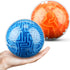 2 Pieces Maze Ball 3D Maze Puzzle, Brain Teasers Games, Educational Toys for Students Teens Adults (Blue, Orange)