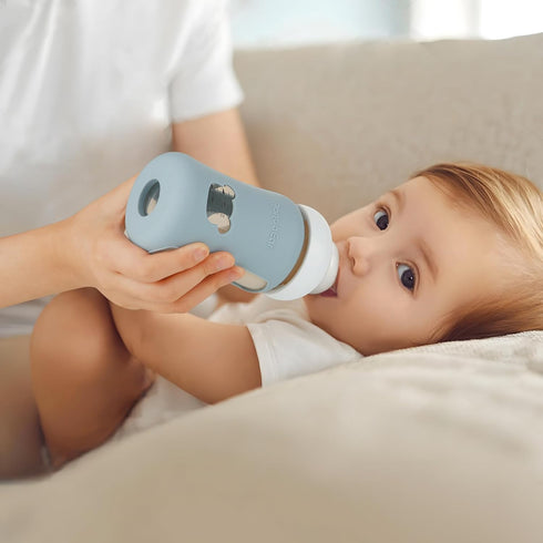 3 Pack 8 oz, 8 oz PandaEar Silicone Sleeves for Philips Avent Natural Glass Baby Bottles Shatterproof & Heat Resistant