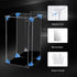 Acrylic Display Case for Collectibles, Clear Acrylic Display Box with Mirrored Back, Doll Toys Display (6x6x10 inch)