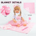 7 Set 17-22 Inch PEDOLLTREE Reborn Baby Dolls Clothes Girl Outfit Accessories Pink Tutu Pcs for Reborn Doll Newborn