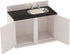 Countertop, 1:12 6 Inch Dollhouse Kitchen Sink Cabinet, Mini White Scale Furniture for Dolls