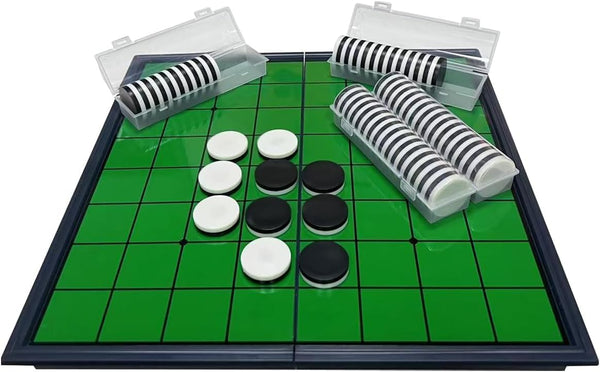Reversi,Strategy Classic Family Board Game 2-Player Reversi Brain Teaser STEM Math Skills,Folding