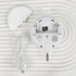 Crib Mobile Motor with Built-in SD Card, White Baby Mobile Rotary Music Box with Volume Control, Portable Sound Machine