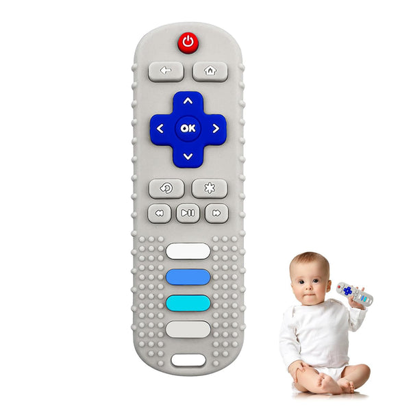 YAPROMO Baby Teething Toys,Reomte Teether Toys, Silicone Chew Toy for Babies 18+