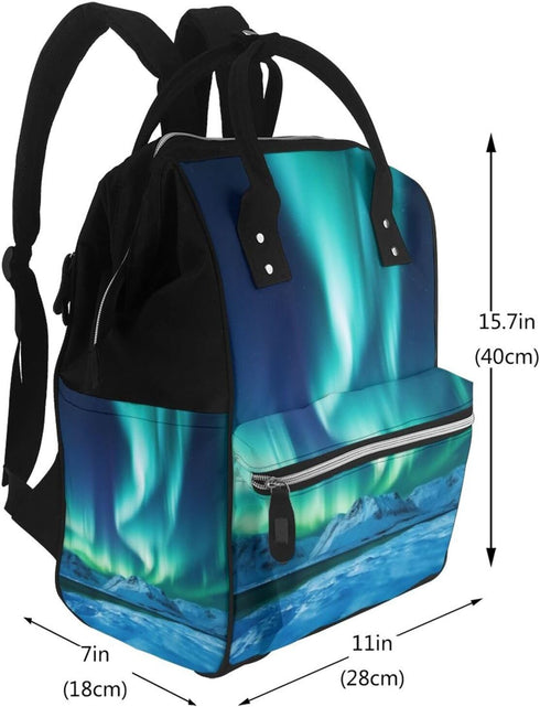 KHIRY Backpack Mummy Backpack Diaper Bag Nappy Baby Bag Ocean Animal Manatee Multifunction Changing Bags for Travel