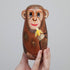 Bits and Pieces - Nesting Monkeys - Hand Painted Wooden Nesting Dolls - Set of 5 Dolls from 6" Tall