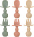 6 Pack Baby Spoons and Forks Set, Silicone First Stage Self Feeding Infant Toddler Utensils, BPA Free Baby Essentials
