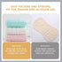 PERSELOSO 5pcs Multipack Burp Cloths Newborn Cotton Washcloths Soft Absorbent Feeding Burping Rags for Babies Spit-up