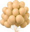 PartyWoo Nude Balloons 50 pcs, 12 Inch Beige Apricot Cream Boho Latex Neutral Helium Balloons for Baby Shower, Birthday