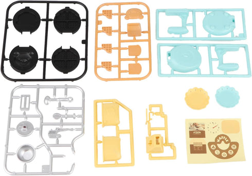 Set 1:12 10PCS Miniature Dollhouse Kitchen Decoration Waffle Maker Toaster Scale Stand Mixer Flour Modern Mini House
