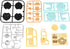 Set 1:12 10PCS Miniature Dollhouse Kitchen Decoration Waffle Maker Toaster Scale Stand Mixer Flour Modern Mini House