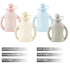 4 Pack 4oz PandaEar Reusable Baby Food Pouches with Double Handles, Silicone Squeeze Pouches for Toddlers, Refillable