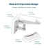 Inaya Cabinet Locks Child Safety Latches, Baby Proofing Cabinets & Drawers, No Drilling Required! (12 Pack)