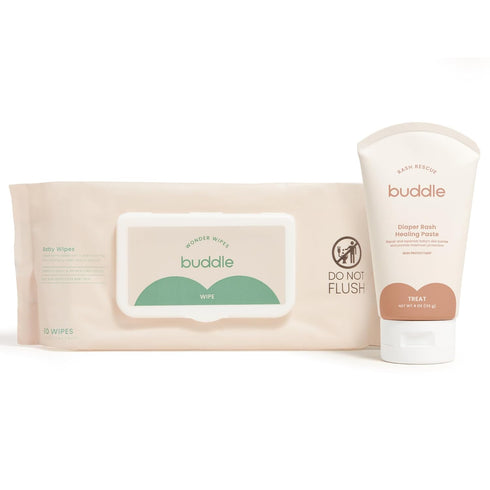 Buddle Diaper Rash Rescue Healing Ointment & Wonder Wipes 2-Piece Kit, 40%