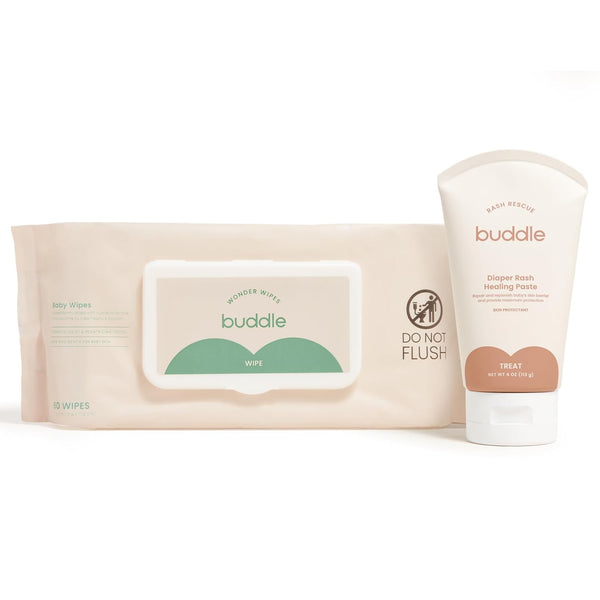 Buddle Diaper Rash Rescue Healing Ointment & Wonder Wipes 2-Piece Kit, 40%