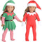 18 inch Christmas Doll Clothes - Santa's Little Helper Elf Costume for 18 inch Doll - Dolls Not Included