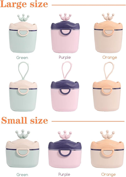 Personalized Formula Container, Portable Formula Dispenser for Baby with Carry Handle and Scoop for Travel Outdoor