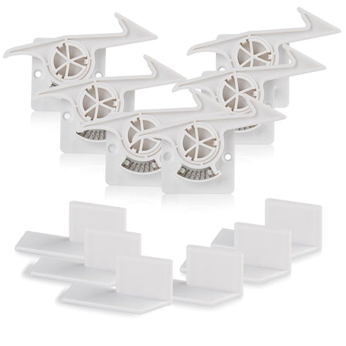 TLAUHANG 6 Pack Child Safety Drawer Locks - THAULANG Zero Gap Invisible Drawer Latches with Strong AdhesiveEasy