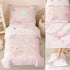 4 Set Set PERFEMET Piece Toddler Girl Bedding Space Theme Pink Toddler Bed with Sheets Soft Reversible Astronaut