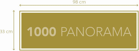 Clementoni Disney Mickey & Minnie Panorama Collection Puzzle - 1000 Pieces for Adults and Children