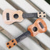 Kisangel 1pc Wooden Kids Ukulele Toy, Toddler Guitar Classical Instrument for Preschool Children, Beige