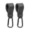 ZAAWUUT Stroller Hooks,Leather Strap Hook for Hanging Diaper Bag,2-Pack Universal Hooks for Pram,Wheelchair,Car,Shopping