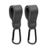 ZAAWUUT Stroller Hooks,Leather Strap Hook for Hanging Diaper Bag,2-Pack Universal Hooks for Pram,Wheelchair,Car,Shopping