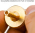 Settles DST-827 DjuiinoStar Premium Brass Spinning Top: Deeply Engraved Long Grip, Long Spin Time, Down Quickly